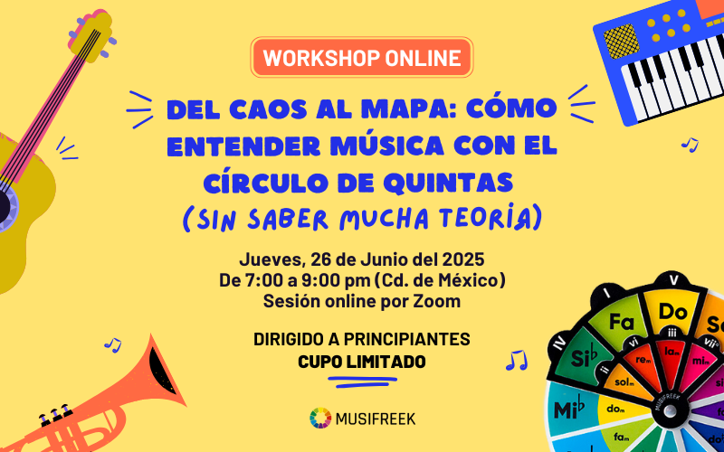 Workshop: "Del caos al mapa: Cómo entender música con el Círculo de Quintas (sin saber mucha teoría)"